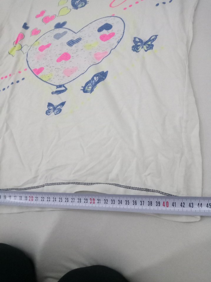 Kız Çocuk Baskılı Beyaz eşofman takımı - Görsel 2