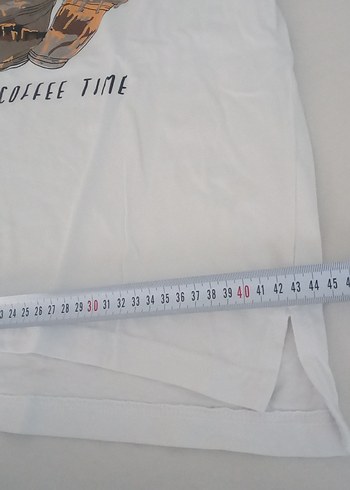 Beyaz Kız Çocuk Baskılı Kısa Kollu Tişört - Görsel 4