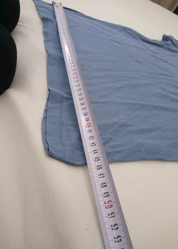 Mavi V Yaka Erkek Polo Tişört - Görsel 4