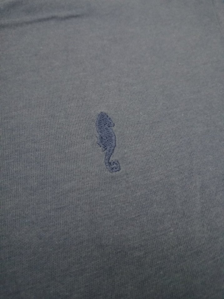 Mavi V Yaka Erkek Polo Tişört - Görsel 5