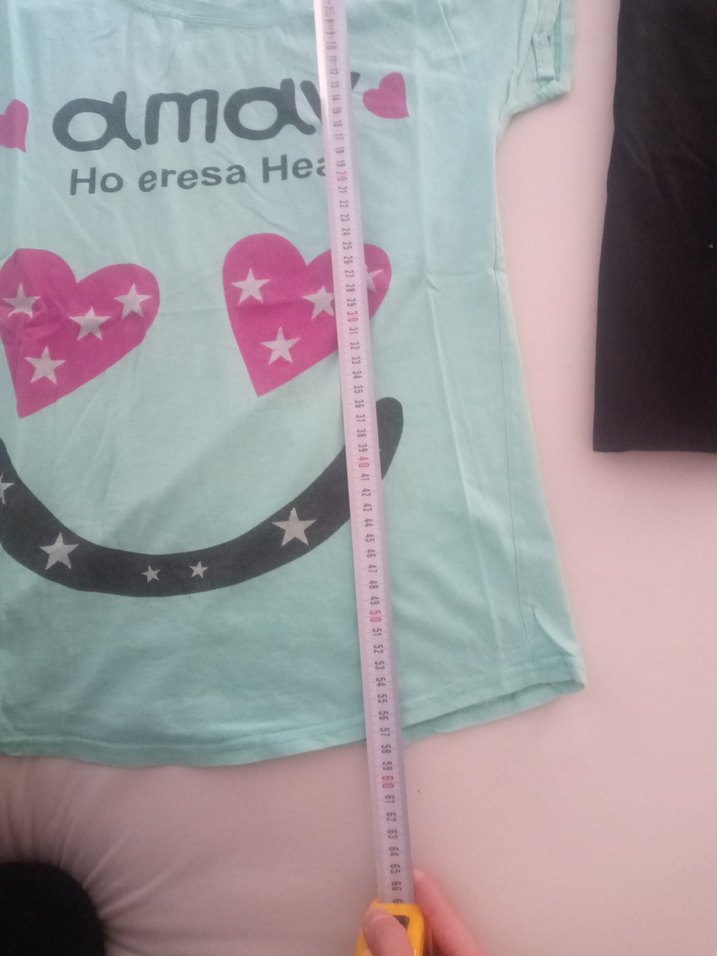 Renkli Baskılı Kız Çocuk Tişörtü - Görsel 2