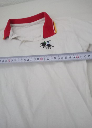 Beyaz Erkek Kısa Kollu Polo Yaka Tişört - Görsel 5