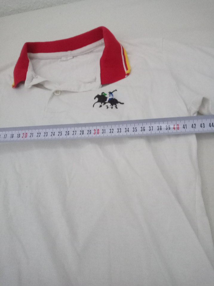 Beyaz Erkek Kısa Kollu Polo Yaka Tişört - Görsel 5