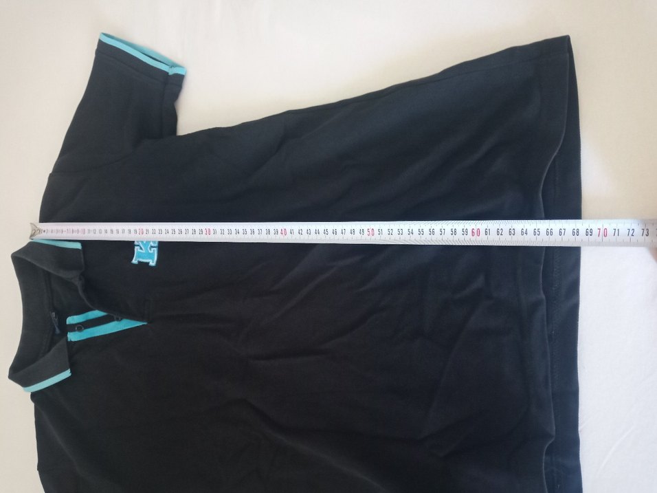 Düğmeli Siyah Erkek Polo Tişört - Görsel 2