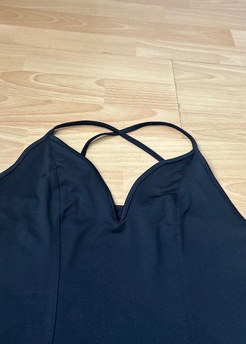 Zara Siyah İnce çapraz askılı çıtçıtlı bluz