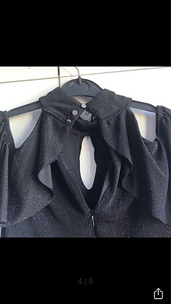 36 Beden Siyah parıltılı mini parti elbisesi