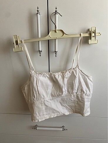 H&M beyaz crop