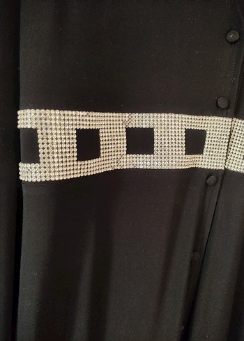 44 Beden Drapeli Siyah Gotik Tunik