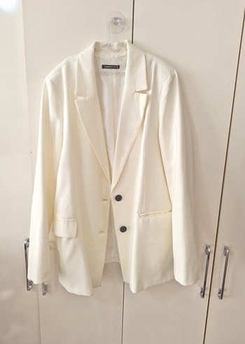Defacto Ekru Oversize Blazer Ceket