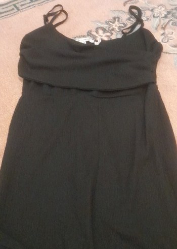 Siyah İnce Askılı Tulum - Görsel 2