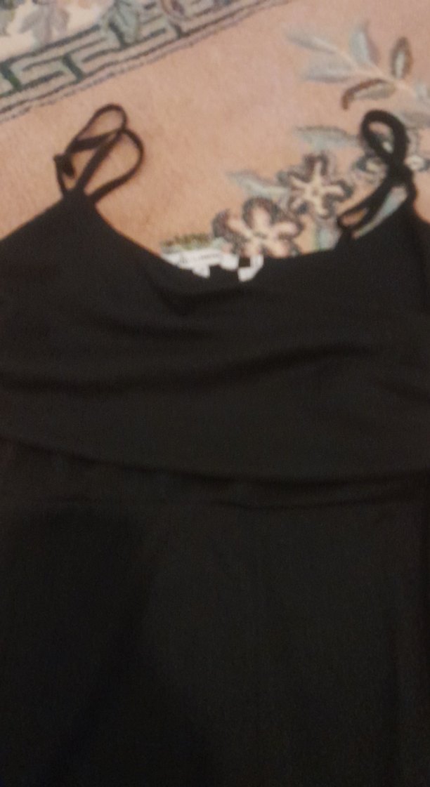 Siyah İnce Askılı Tulum - Görsel 3