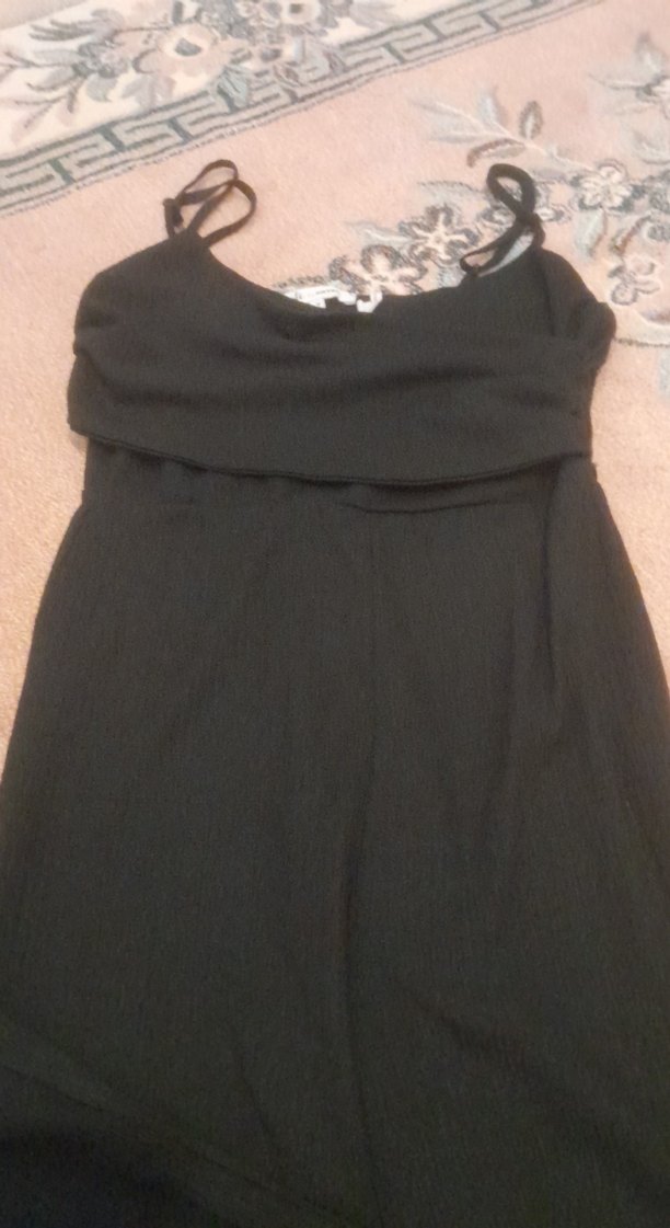 Siyah İnce Askılı Tulum - Görsel 2