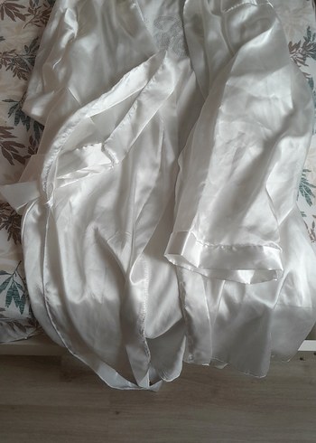 İşlemeli Beyaz Parlak Kadın Sabalik - Görsel 2