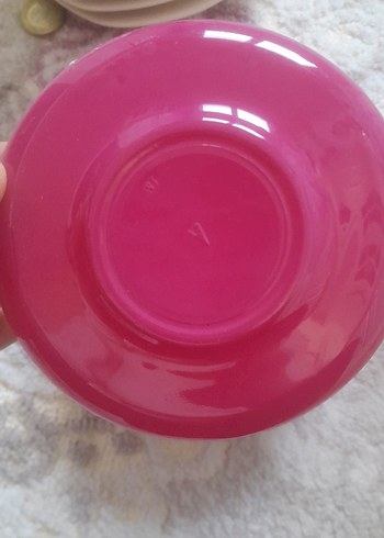 Pembe Renkli çay tabağı - Görsel 2