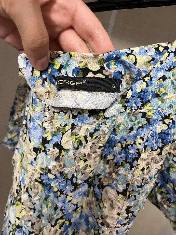 Çiçek Desenli Uzun Bohem Elbise - Görsel 4