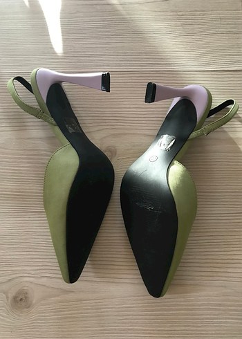 39 Beden IPEKYOL Yeşil Stiletto Kadın Topuklu Ayakkabı
