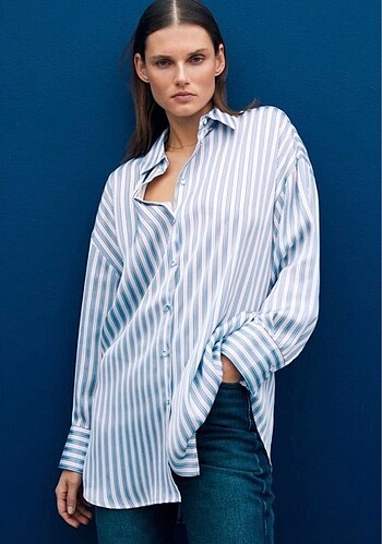 Zara çizgili gömlek