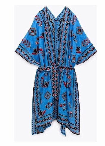 Zara işlemeli limited kimono