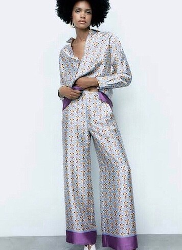 Zara saten takım
