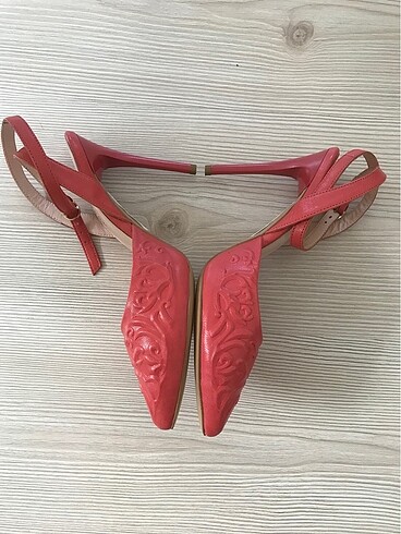 Divarese Divarese nar çiçeği deri ayakkabı