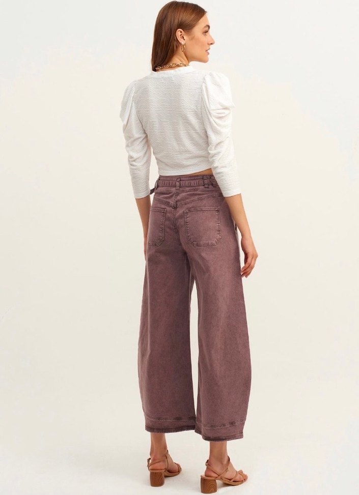 Bağcıklı, Gevşek Kesim Kadın Pantolon - Görsel 4