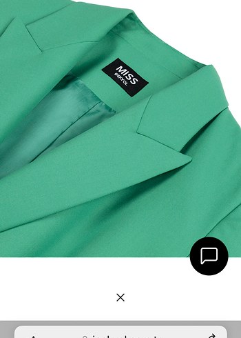 Kemerli Yeşil Kadın Blazer Ceket - Görsel 4