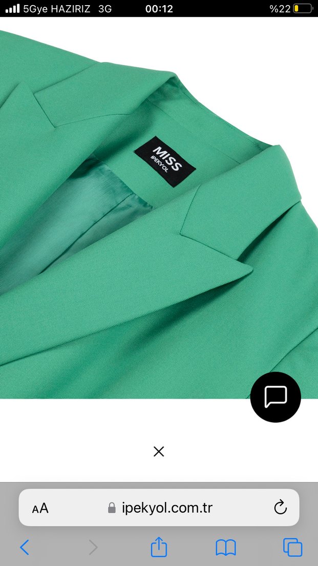 Kemerli Yeşil Kadın Blazer Ceket - Görsel 4