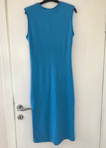 Twist Mavi Midi Elbise - Görsel 2