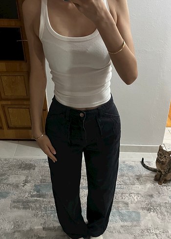H&M Siyah Yuksek Bel Pantolon