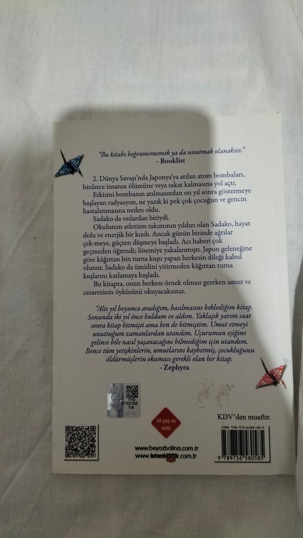 Sadako ve Kâğıttan Bin Turna Kuşu - Eleanor Coerr - Görsel 2