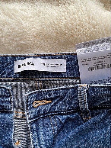 xs Beden mavi Renk Bershka Baggy Jean