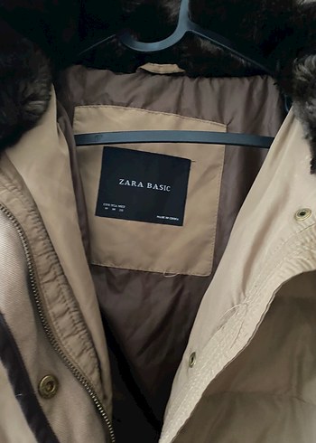 Kadın Bej Midi Süet Kaban, Kürklü, Sokak Stili - Görsel 7