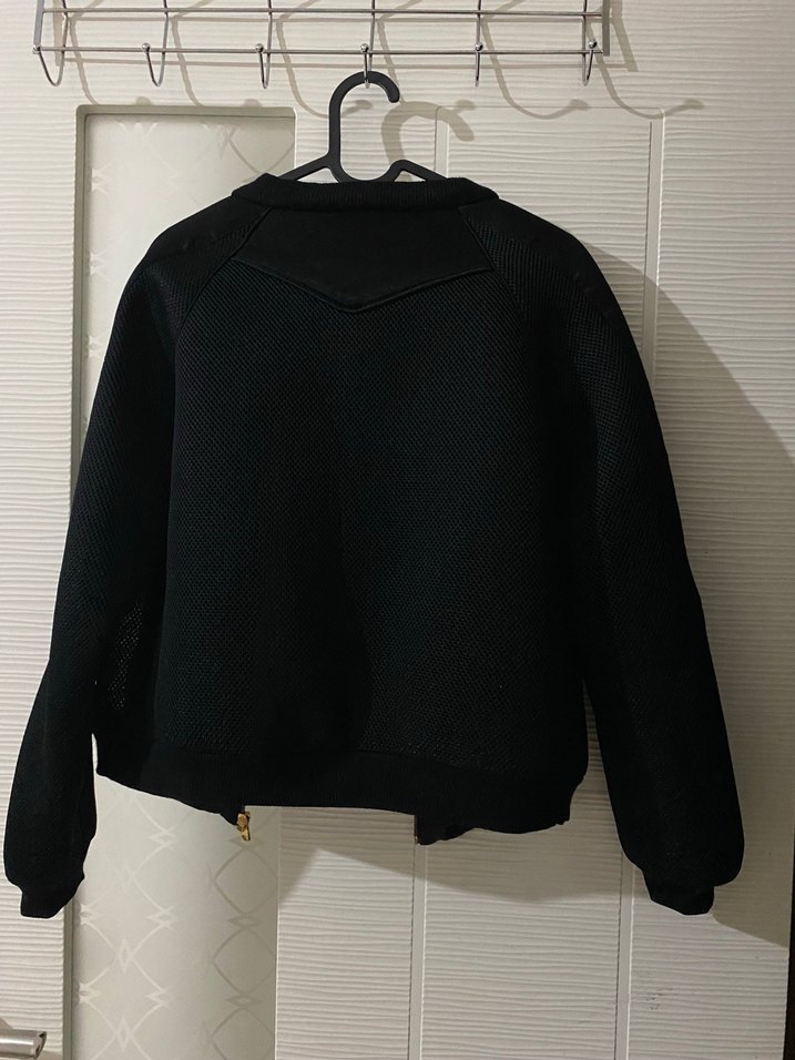 Siyah Fermuarlı Kadın Midi Ceket - Görsel 2