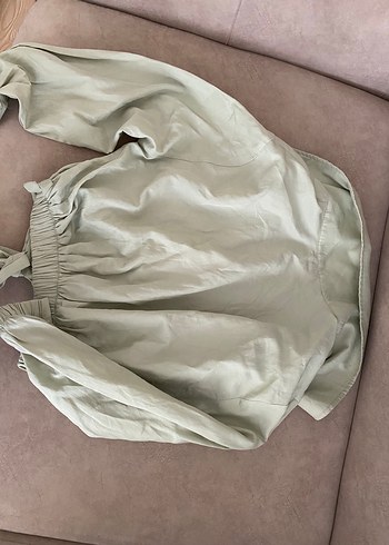 Bej Kemerli Kısa Kadın Ceket - Görsel 3