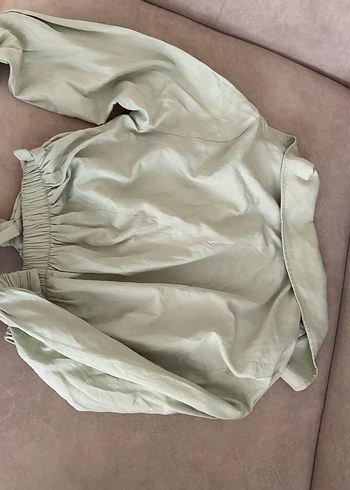 Bej Kemerli Kısa Kadın Ceket - Görsel 2