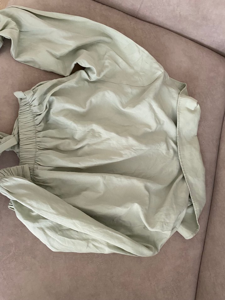 Bej Kemerli Kısa Kadın Ceket - Görsel 2