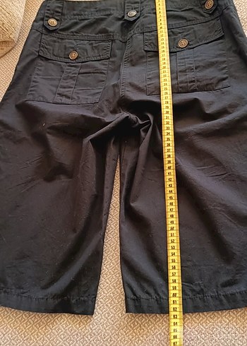 Düğmeli Lacivert Kadın şort - Görsel 4