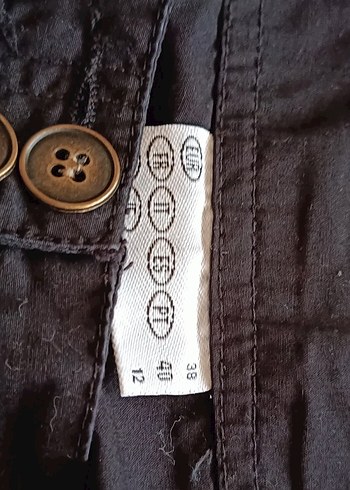 Düğmeli Lacivert Kadın şort - Görsel 9