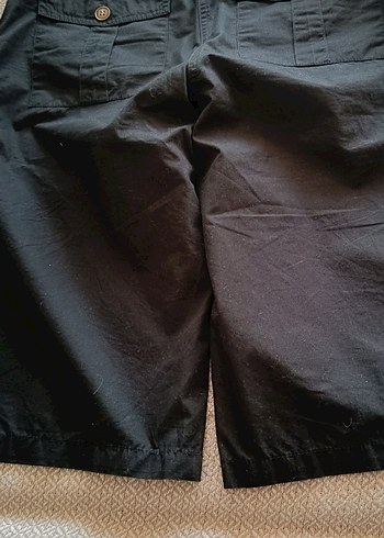 Düğmeli Lacivert Kadın şort - Görsel 8