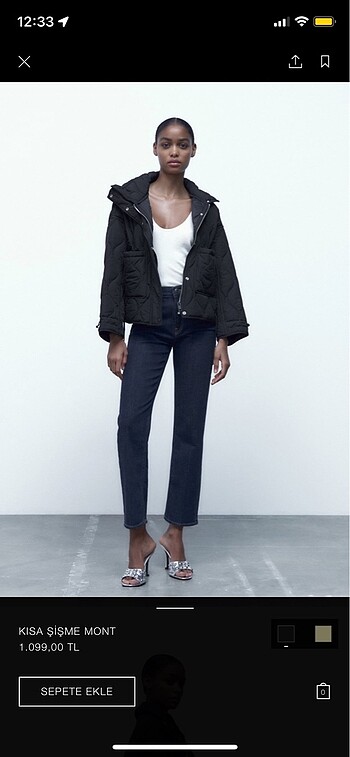 Zara kapitone mont