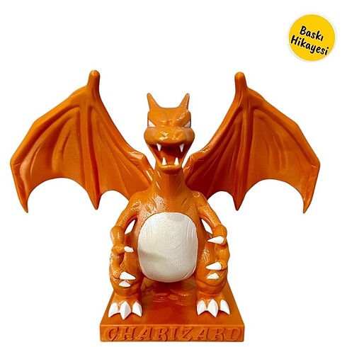 3D Baskı Charizard Figürü - Pokémon