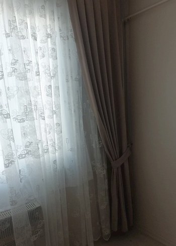 Bej Modern Klasik Perde - Görsel 2