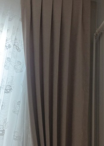 Bej Modern Klasik Perde - Görsel 4