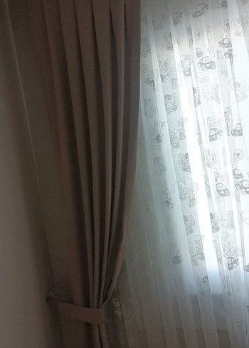 Bej Modern Klasik Perde - Görsel 3