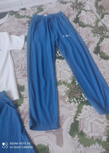 Erkek Mavi Loose Fit Pijama Takımı - Görsel 6