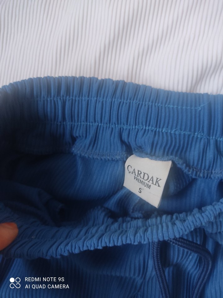 Erkek Mavi Loose Fit Pijama Takımı - Görsel 5