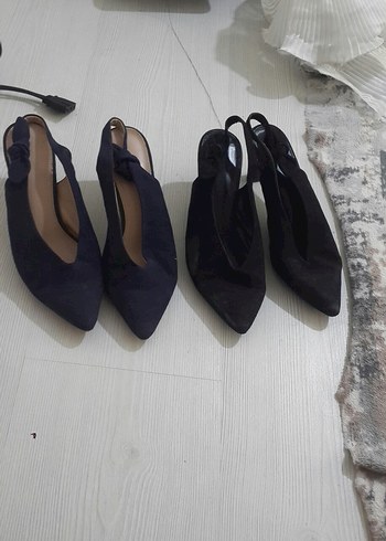 Kadın Mavi Stiletto Topuklu Ayakkabı