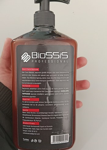 Biossis Profesyonel kadın Saç Kremi 750 ml - Görsel 2