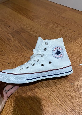 Converse All Star Beyaz Yuksek Bilekli Sneaker