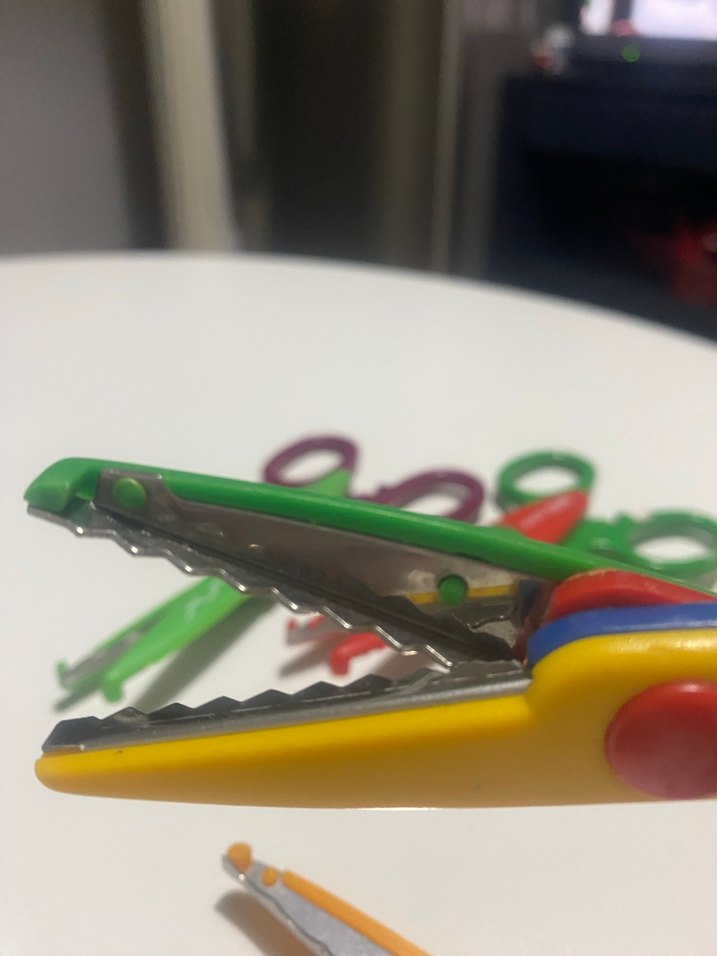 Renkli desenli şeklili kesen makas seti - Görsel 4